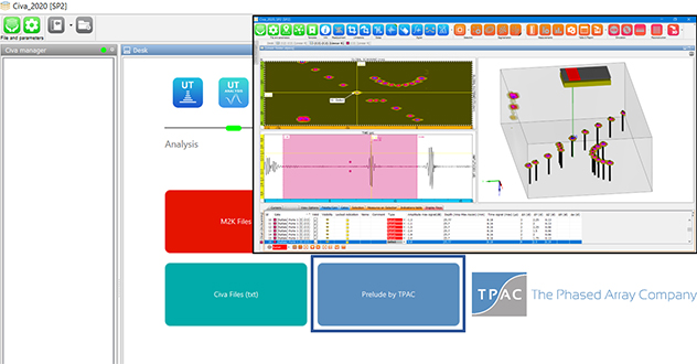 Image : CIVA is now compatible with PRELUDE by TPAC!