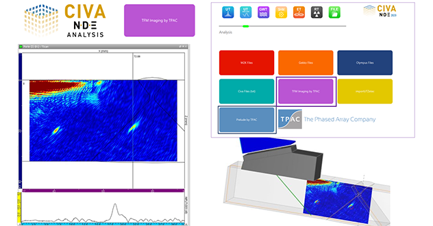 Image : CIVA can now process TFM data from TPAC!